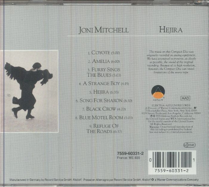 Hejira - Joni Mitchell (CD)