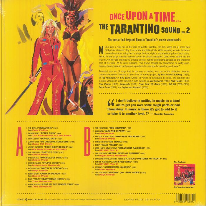 The Tarantino Sound Vol 2 (Soundtrack) - Various