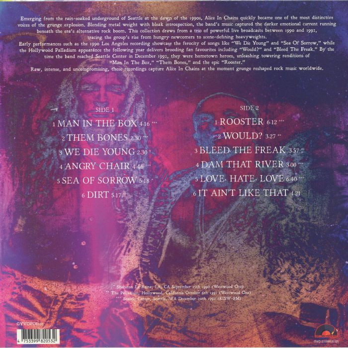 Greatest Hits Live 1990-1992 (Picture Disc) - Alice in Chains