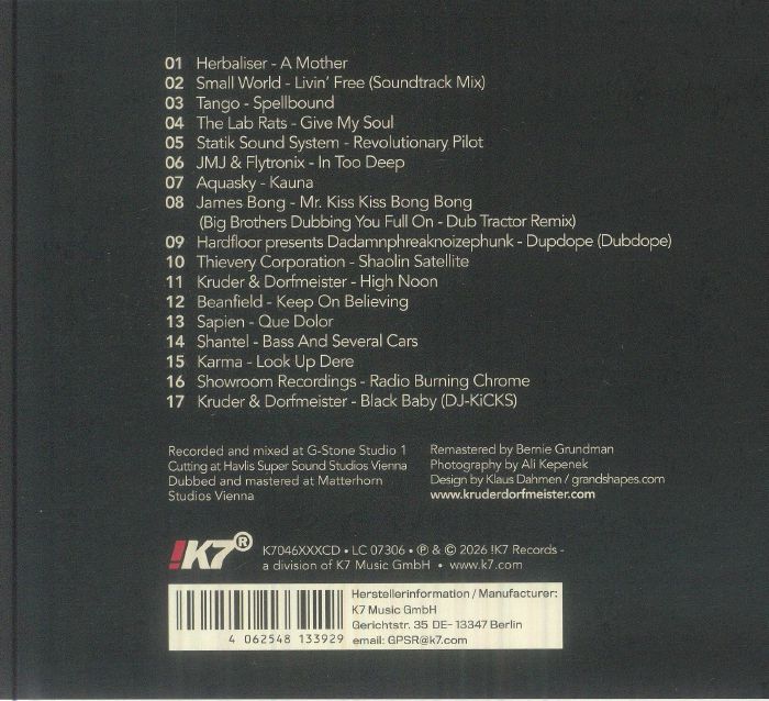 DJ Kicks (30th Anniversary Edition) - Kruder & Dorfmeister / Various (CD)