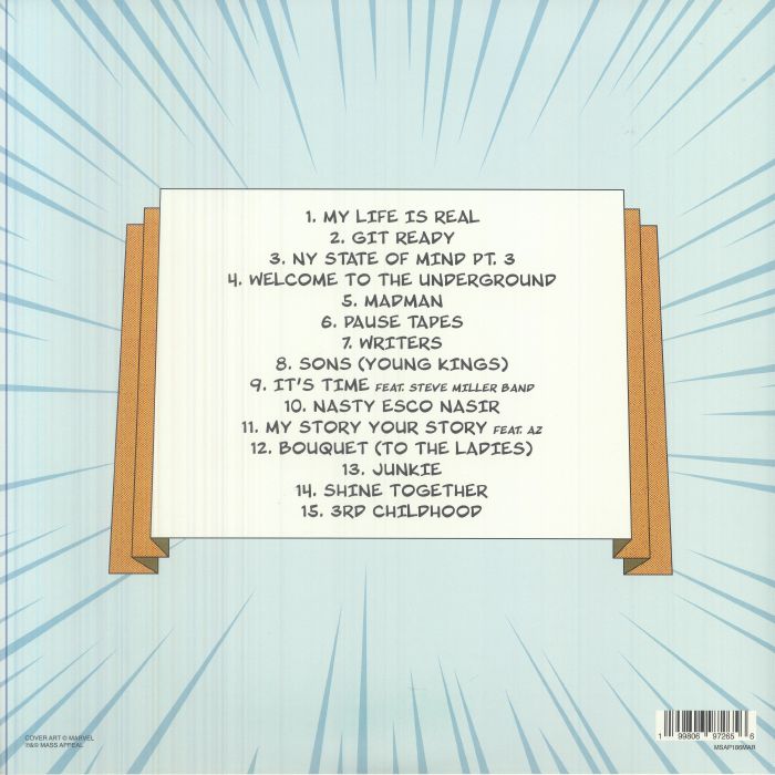 Light Years (Marvel Comic Edition) (White & Blue Marbled Vinyl) - Nas / DJ Premier