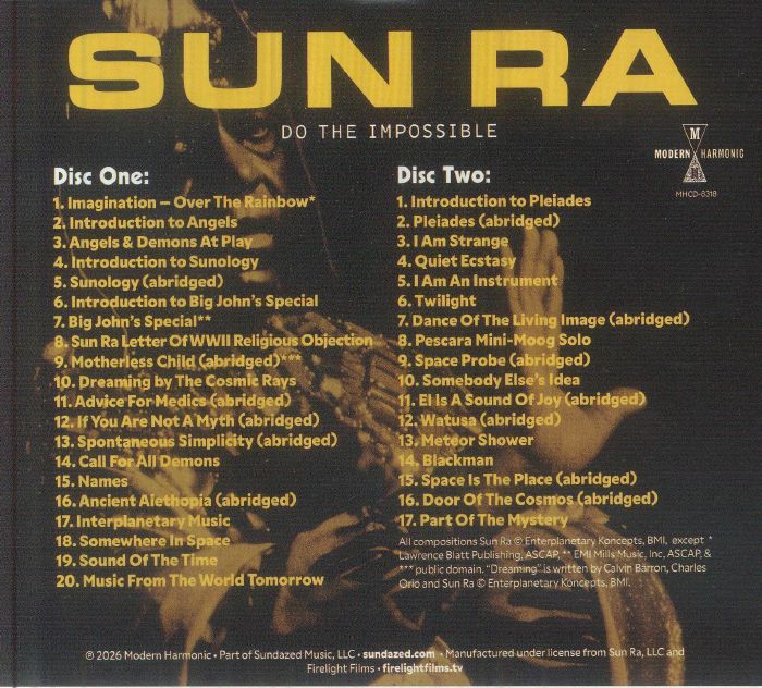 Do the Impossible (Soundtrack) - Sun Ra (CD)