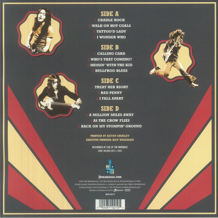 The Spirit of Rory: Live from Cork (Clear Red Marbled Vinyl) - Joe Bonamassa