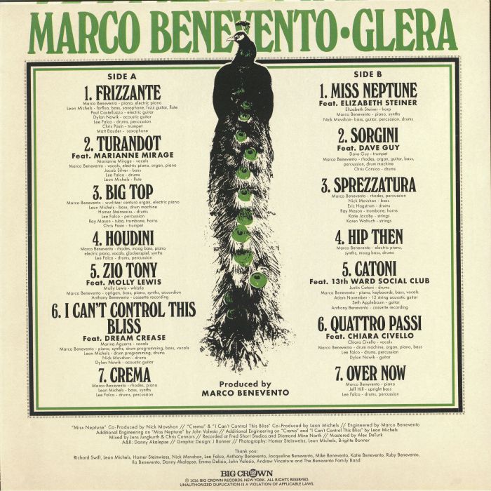 Glera (Indie Exclusive) - Marco Benevento