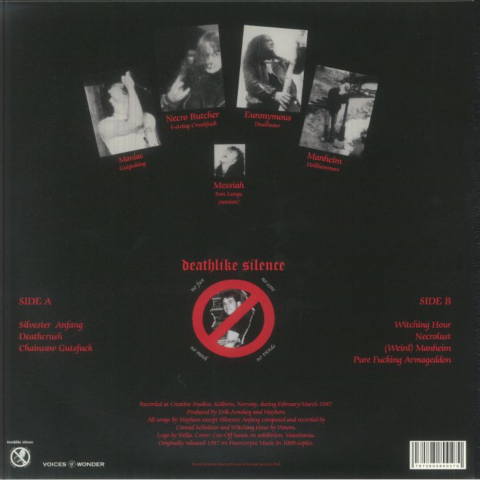 Deathcrush (Clear Red & Black Splattered Vinyl) - Mayhem