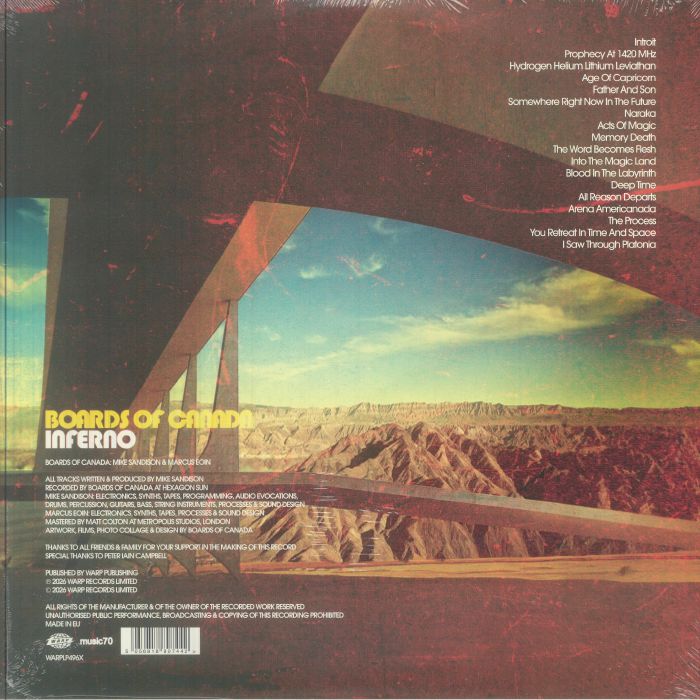 Inferno (Deluxe Edition) (Limited Translucent Red Vinyl) (Booklet Hediyeli) - Boards of Canada