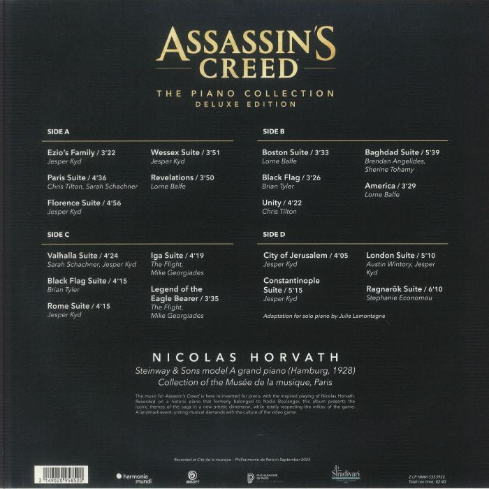 Assassin's Creed: the Piano Collection (Deluxe Edition) - Nicolas Horvath