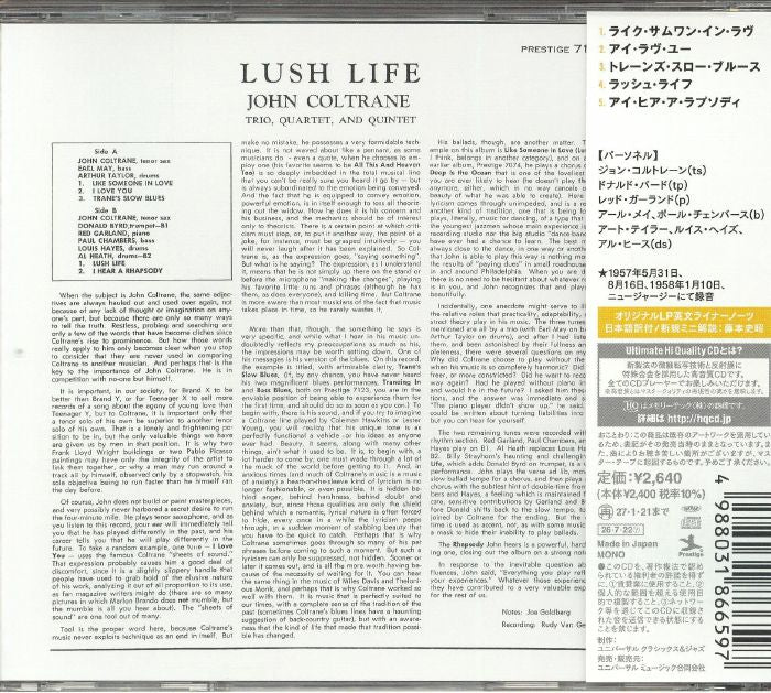 Lush Life (Reissue) - John Coltrane (CD)