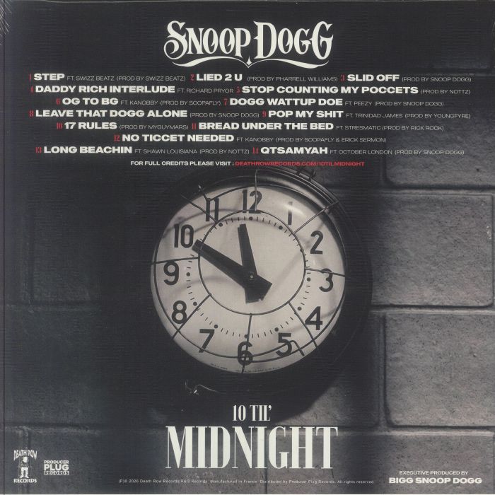 10 Til' Midnight - Snoop Dogg