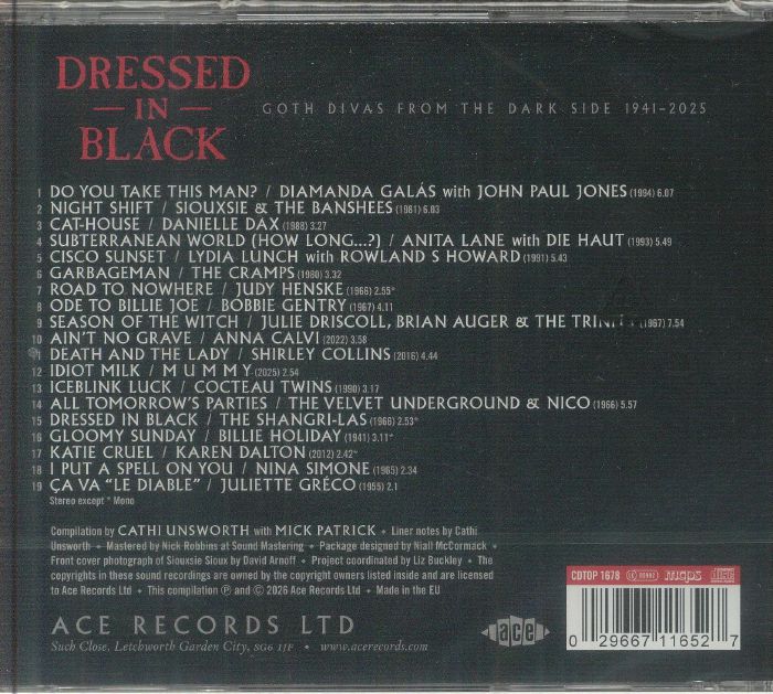 Dressed in Black: Goth Divas from the Dark Side - Various (CD)