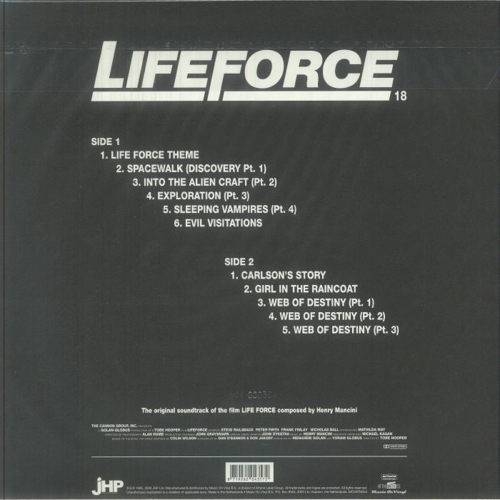 Lifeforce (Soundtrack) (Purple & Red Marbled Vinyl) (Booklet Hediyeli) - Henry Mancini