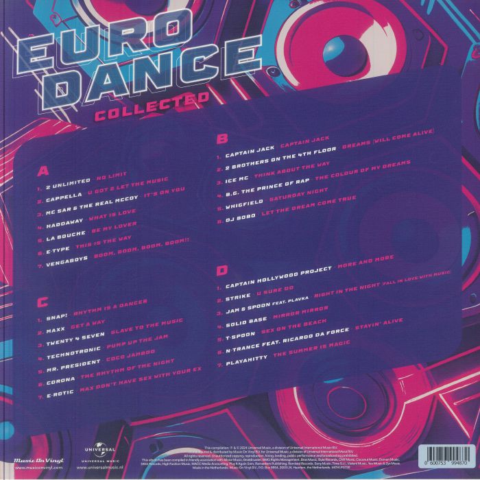 Eurodance Collected (Limited Red & Blue Vinyl) - Various