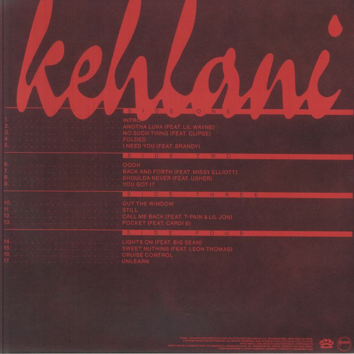 Kehlani (Red Smoke Vinyl) - Kehlani