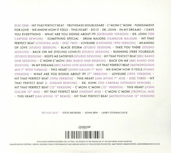 Truthdare Doubledare (40th Anniversary Edition) - Bronski Beat (3xCD)