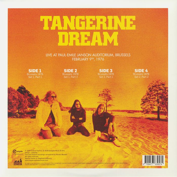 Brussels 1976 (Red & Yellow Vinyl) - Tangerine Dream