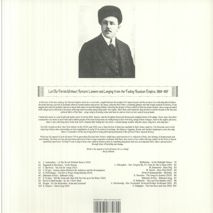 Let Me Perish Without Return: Lament & Longing from the Fading Russian Empire 1889-1917 - Various