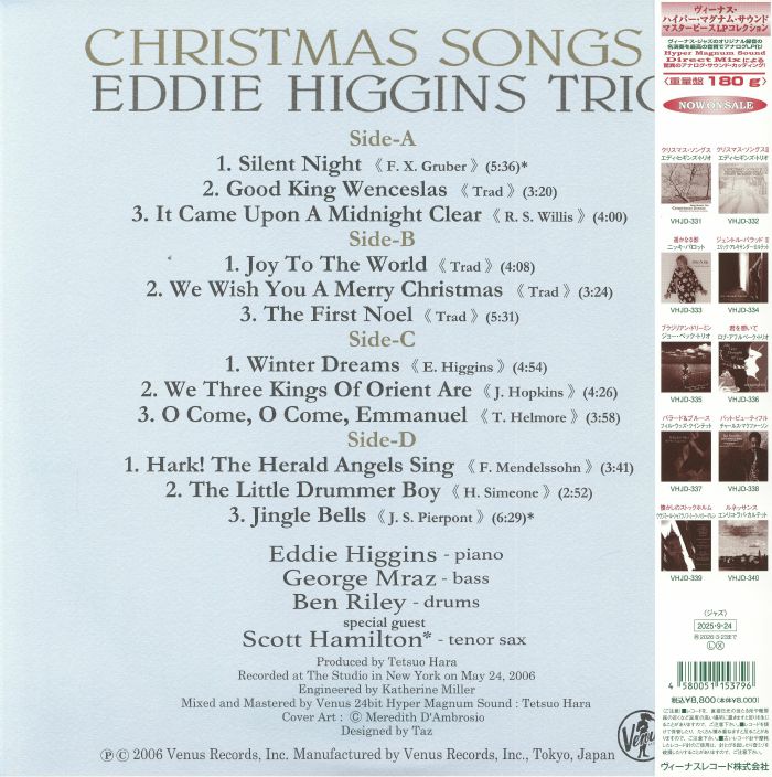 Christmas Songs II (Reissue) - Eddie Higgins Trio