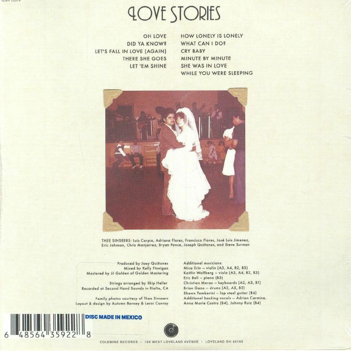 Love Stories - Thee Sinseers (CD)