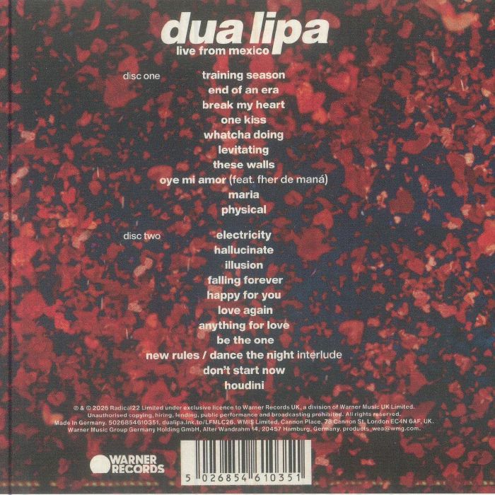 Dua Lipa: Live from Mexico - Dua Lipa (2xCD)