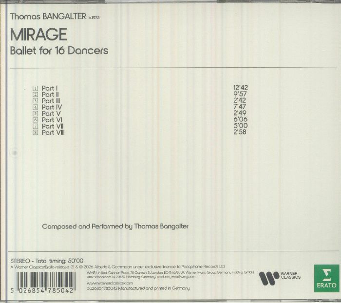 Mirage: Ballet for 16 Dancers - Thomas Bangalter (CD)