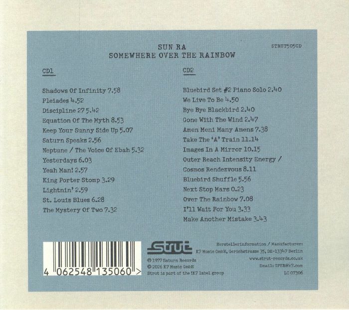 Somewhere over the Rainbow - Sun Ra & His Arkestra (2xCD)