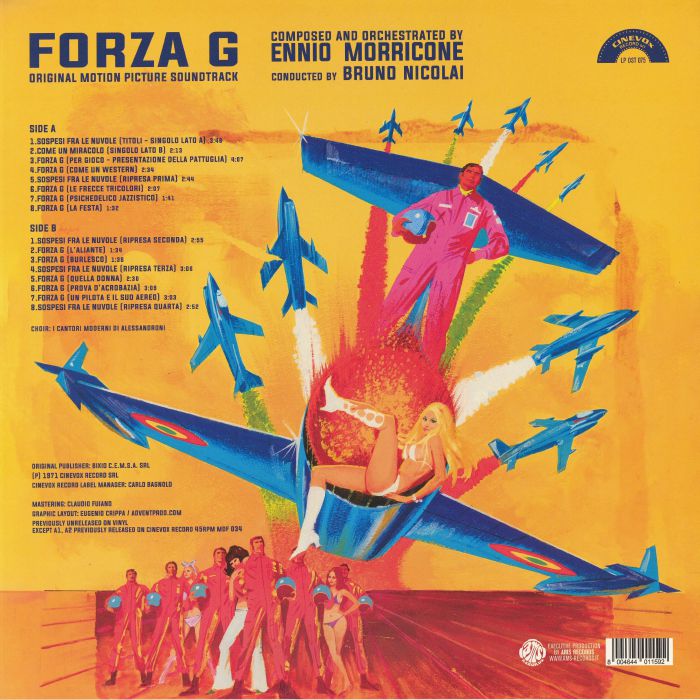 Forza G (Soundtrack) (Limited Orange Vinyl) - Ennio Morricone
