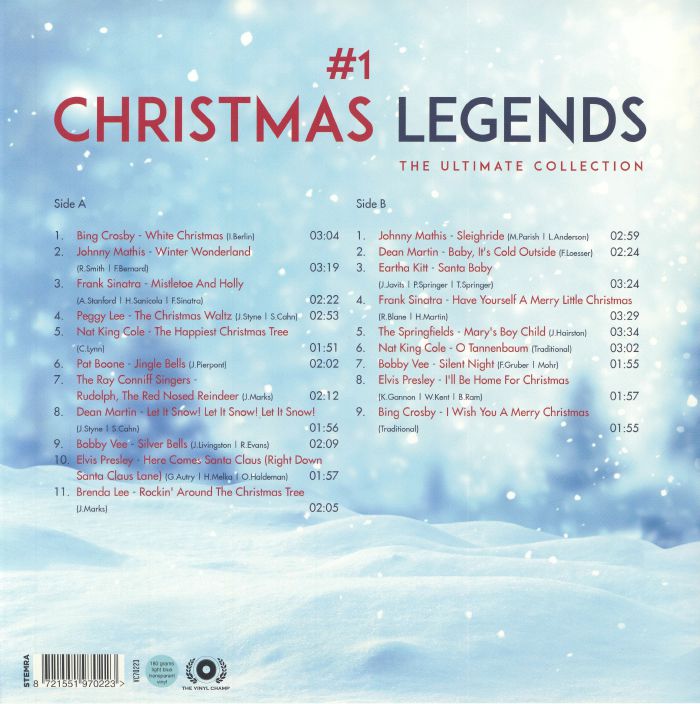 #1 Christmas Legends: the Ultimate Collection (Reissue) (Limited Light Blue Vinyl) - Various