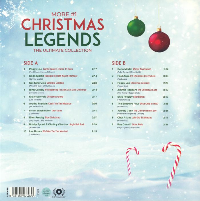 #1 Christmas Legends: the Ultimate Collection Part 2 (Reissue) (Limited Light Blue Vinyl) - Various