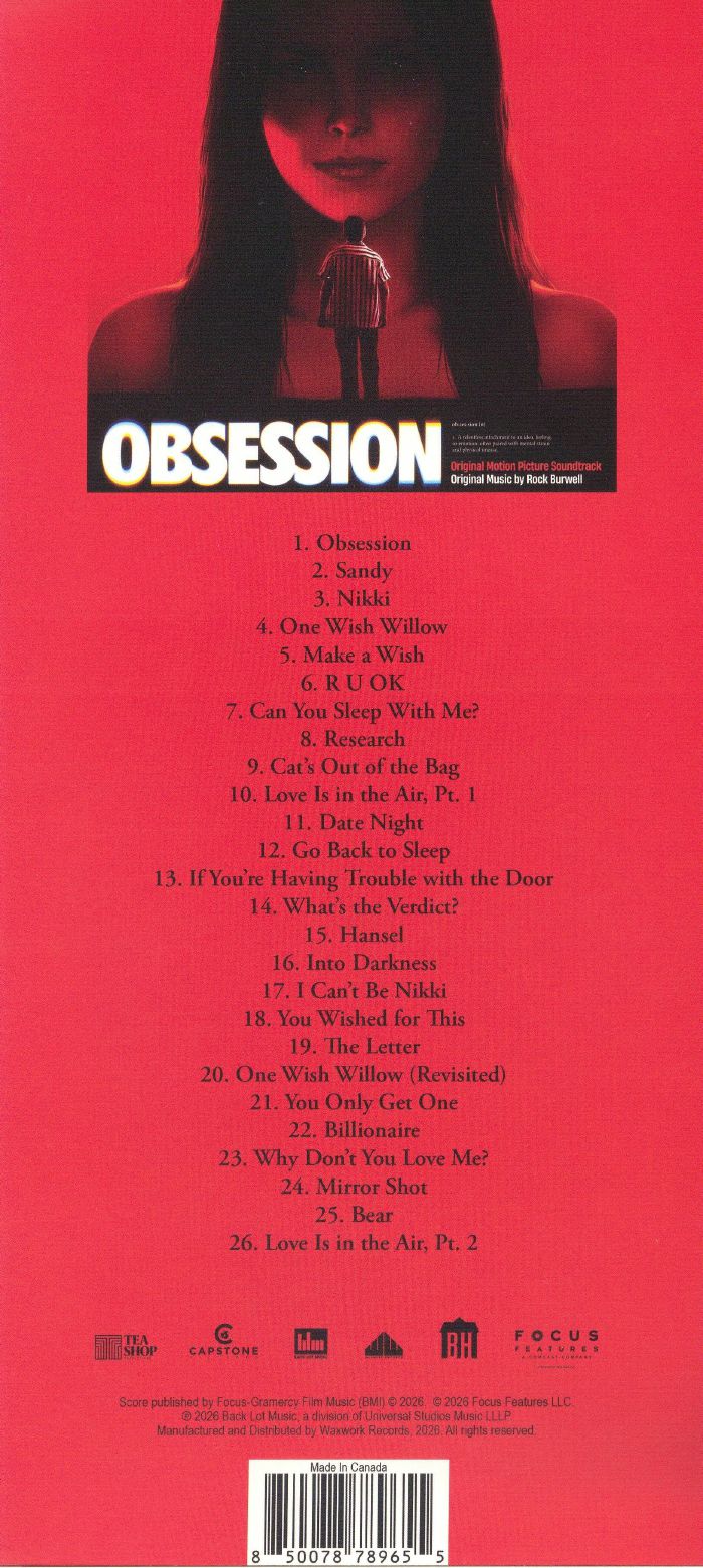Obsession (Soundtrack) - Rock Burwell (CD)