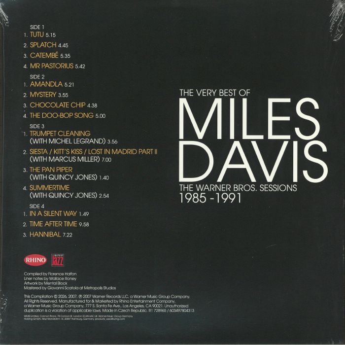 The Very Best of Miles Davis: the Warner Bros Sessions 1985-1991 (Booklet Hediyeli) - Miles Davis