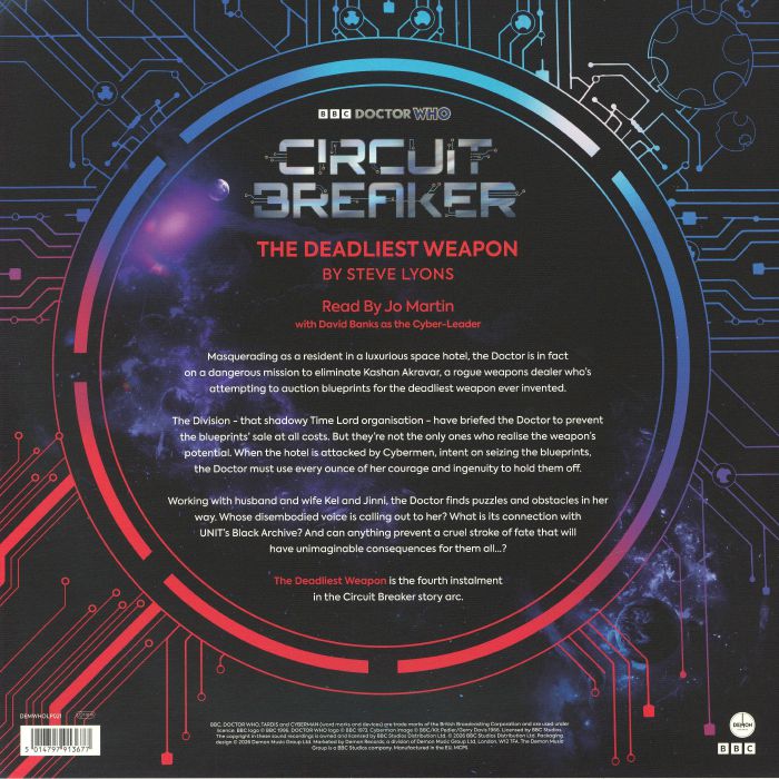 Doctor Who: Circuit Breaker: the Deadliest Weapon ('Purple Coat' Vinyl) - Jo Martin / Steve Lyons