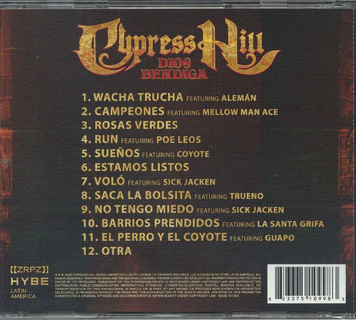 Dios Bendiga - Cypress Hill (CD)