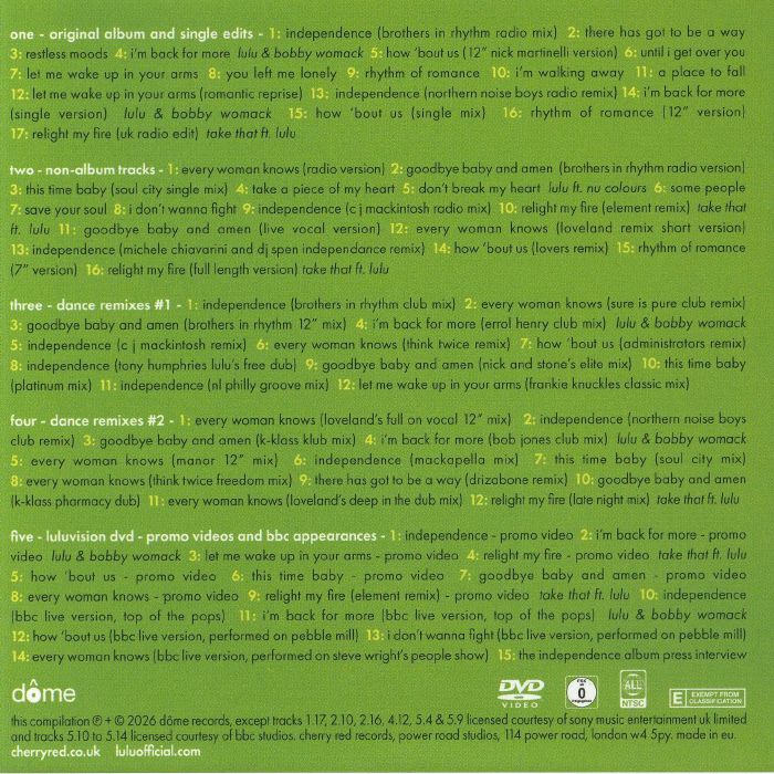 Independence (Box Set) - Lulu (5xCD)
