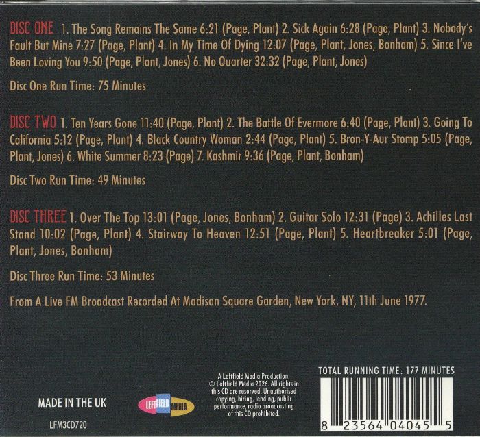 Back to the Garden - Led Zeppelin (CD)