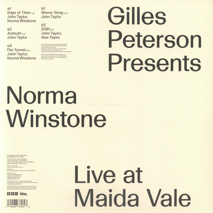 Live at Maida Vale - Gilles Peterson Presents Norma Winstone