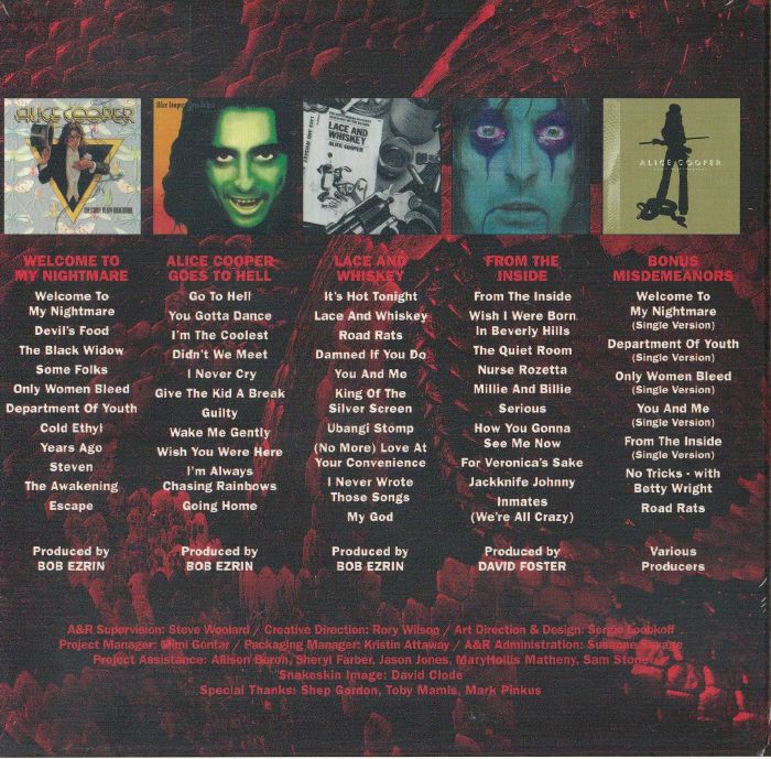 The Studio Albums 1975-1978 - Alice Cooper (5xCD)