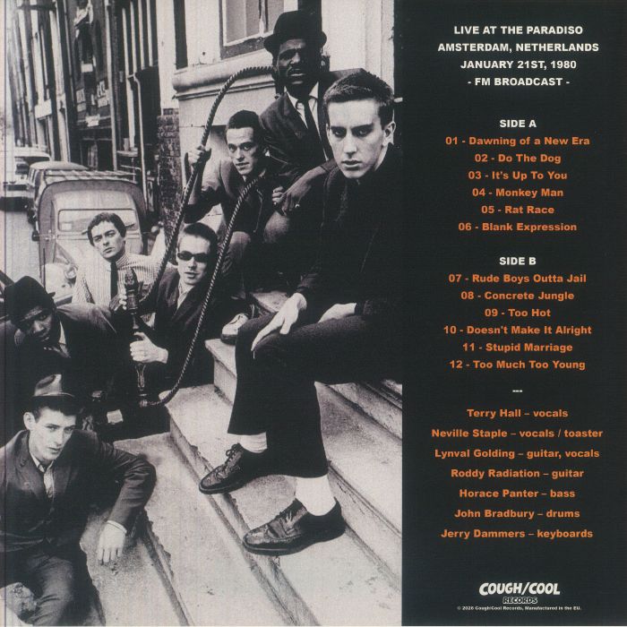 Too Much Too Dam: Live at the Paradiso Amsterdam Netherlands January 21st 1980: Fm Broadcast - The Specials
