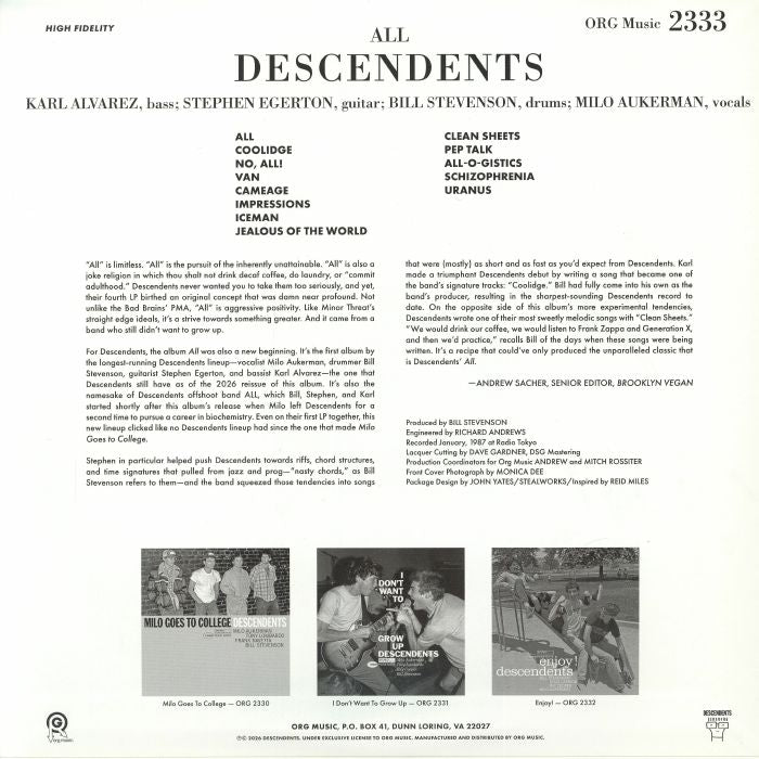 All (Punk Note Edition) - Descendents