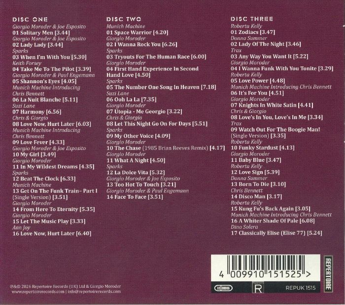 Oasis - Giorgio Moroder / Various (3xCD)