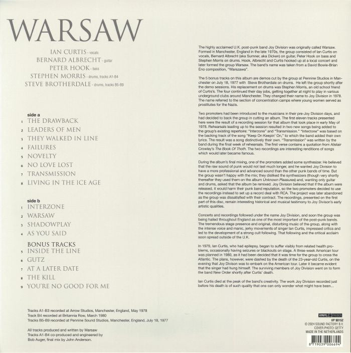 Warsaw (Reissue) - Warsaw