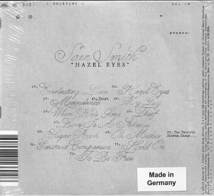Hazel Eyes - Sam Smith (CD)