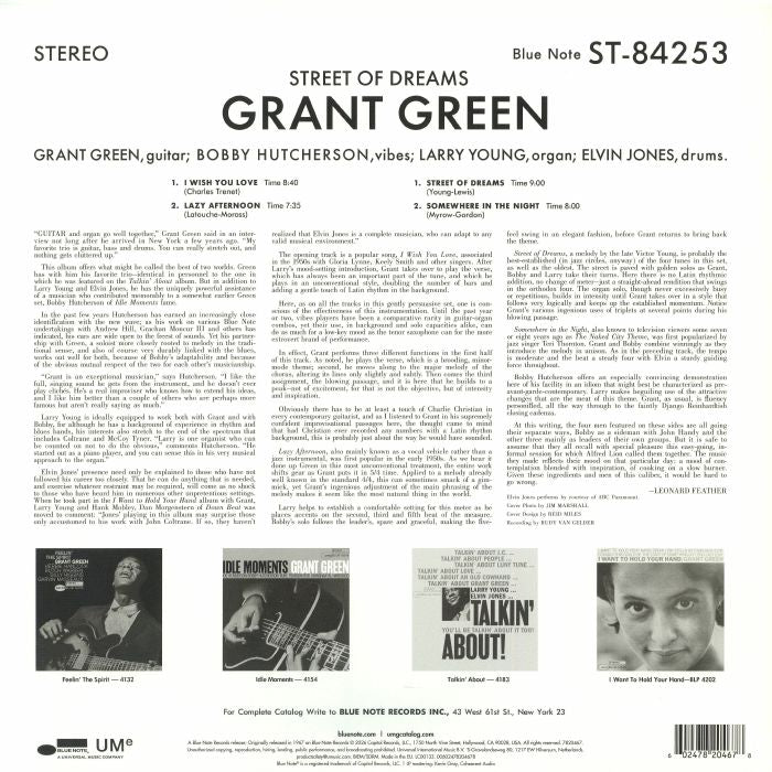 Street of Dreams (Classic Vinyl Series) - Grant Green