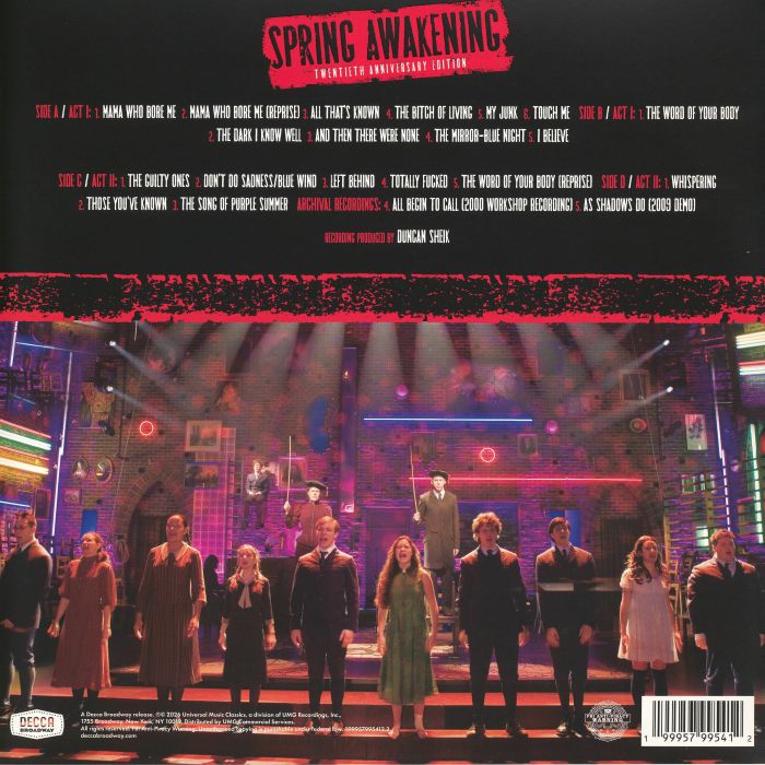 Spring Awakening (Soundtrack) (20th Anniversary Edition) - Duncan Sheik