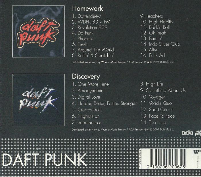 Homework & Discovery - Daft Punk (CD)