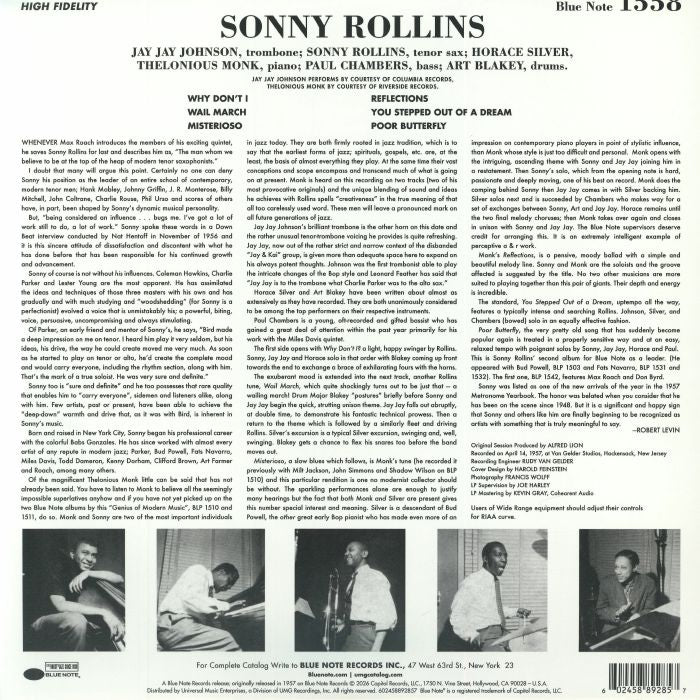 Sonny Rollins Vol 2 (Blue Note Tone Poet Series) - Sonny Rollins