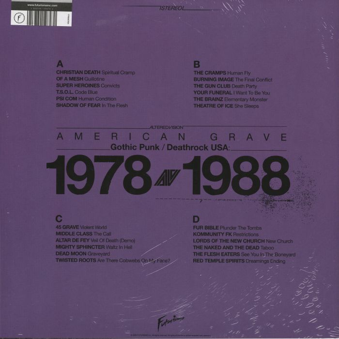 American Grave: Gothic Punk & Death Rock USA ('Splintered Tomb' Vinyl) - Various