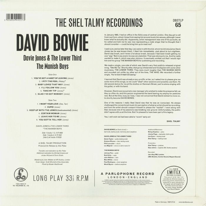 The Shel Talmy Recordings (Mono) - David Bowie