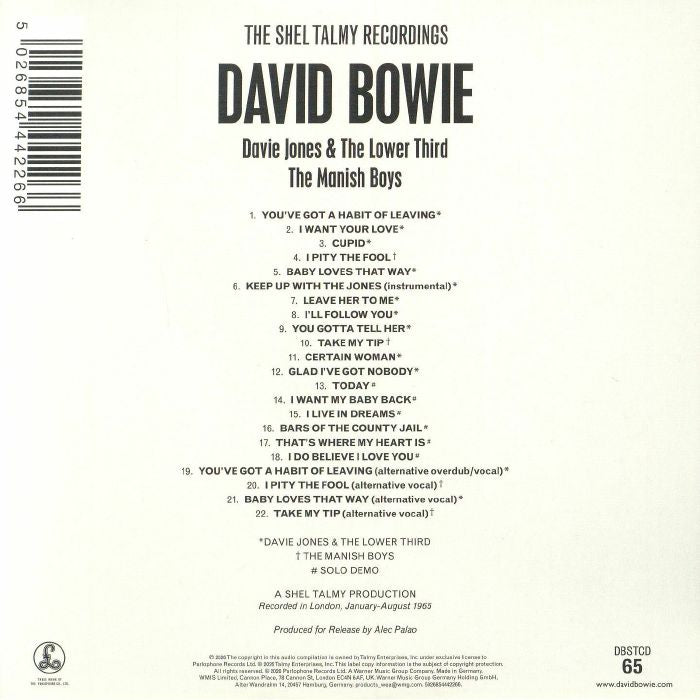The Shel Talmy Recordings (Mono) - David Bowie (CD)