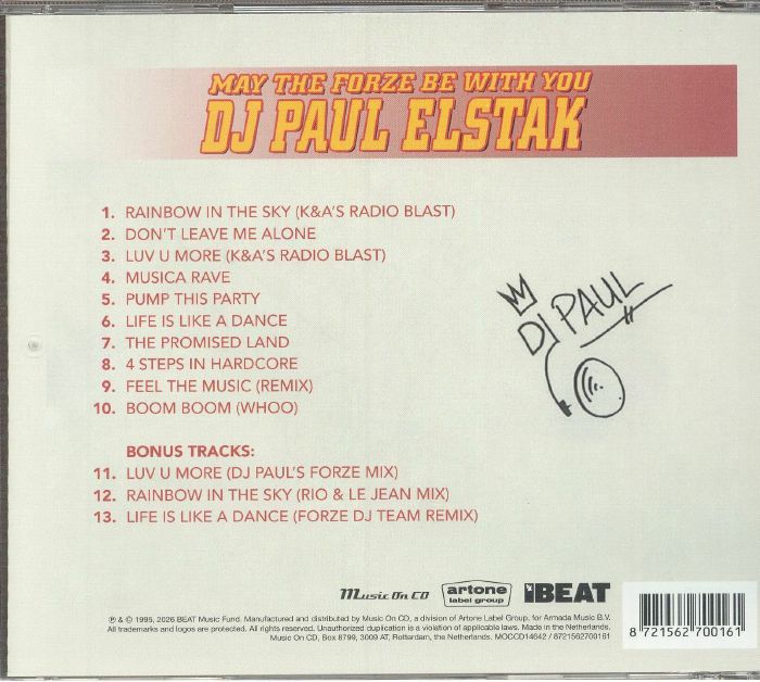 May the Forze Be with You - Paul Elstak (CD)