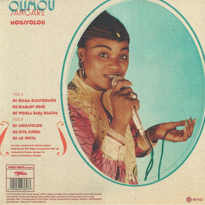 Moussolou (Reissue) (Turquoise Vinyl) (Booklet Hediyeli) - Oumou Sangare